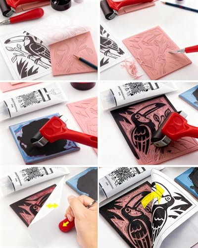 Linocut Kit for Printmaking & Stamp Making