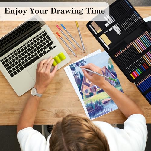 71Pack Drawing Supplies Sketching Kit (71 Count)