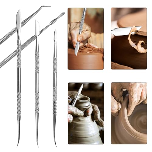 10PCS Stainless Steel Clay Sculpting Tools Metal Sculpting Tools Double