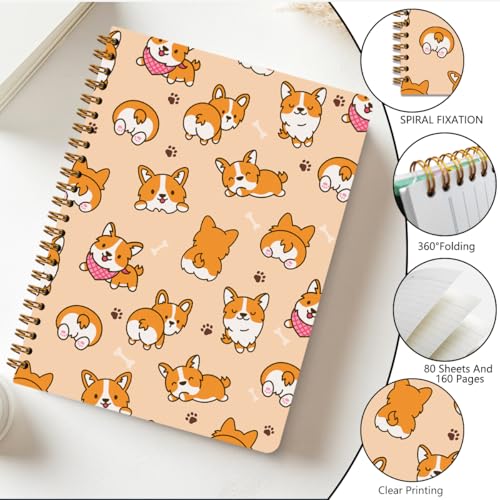 Corgi Spiral Notebooks