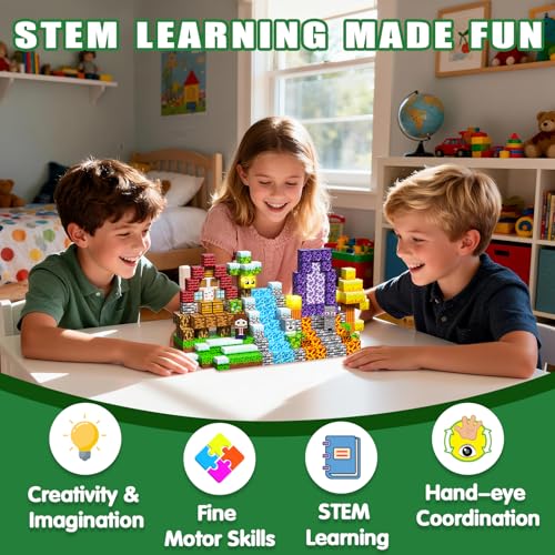 208PCS Magnetic Blocks (208 Count)