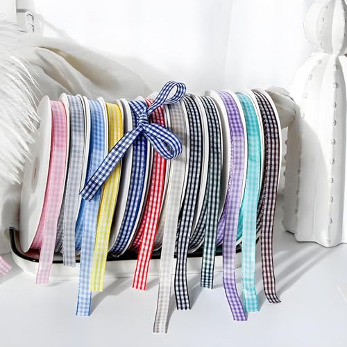 Classic Gingham Checkered Ribbon