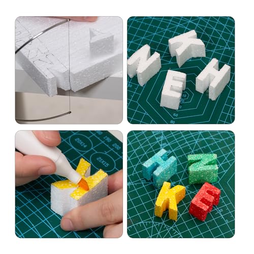 4x4x2in Craft Foam Blocks 24 Pack for Arts & Crafts School Projects