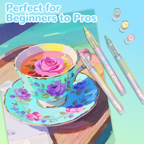 12 Macaron Acrylic Paint Markers (12 Count)
