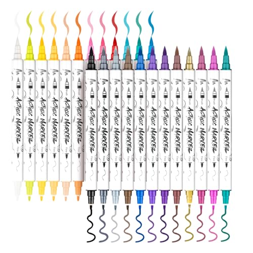 24 Colors Fine and Brush Dual (24 Count)