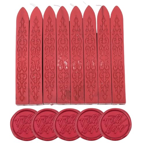 8Pcs Sealing Wax Sticks with Wicks (3 Ounce)