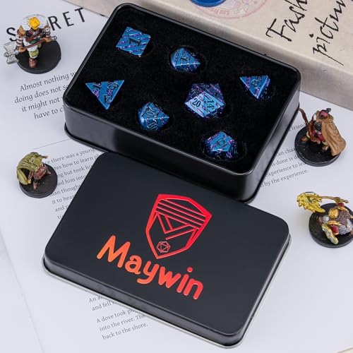 Inlay Metal DND Dice Set (7 Count)