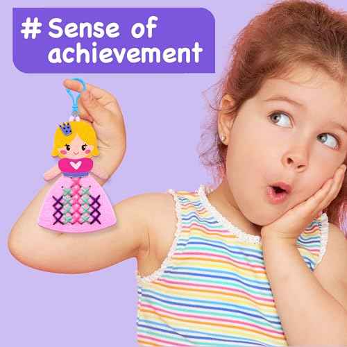 Princess Cross Stitch Kit for Kids Ages 4