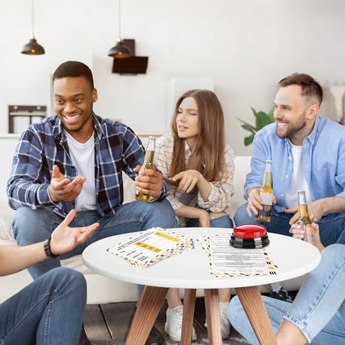 Office Party Friendly Feud Game with 2 Answer Buzzers for Work (32 Count)