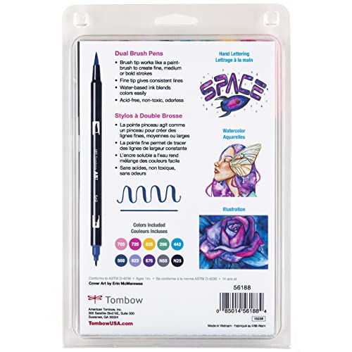56188 Dual Brush Pen Art Markers (10 Count)