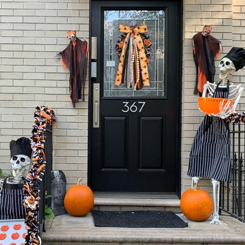 Large Halloween Ribbon Bow for Wreath