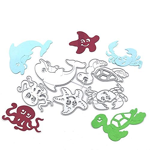 Metal Sea Animals Starfish Dolphin Crab Tortoise Cutting Dies