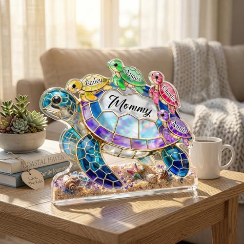 Personalized Grandma Sea Turtle Acrylic Block Sign