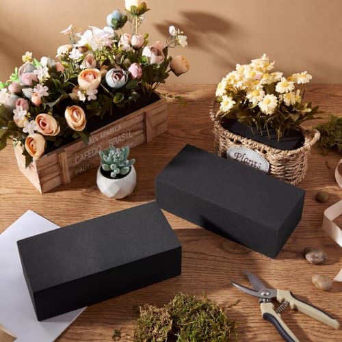4 Pcs Black Reusable Floral Foam Blocks Water Weather Resistant Dry Floral Foam for Artificial Flower Arrangements Outdoor Hanging Florist Plant Bases for DIY Wedding