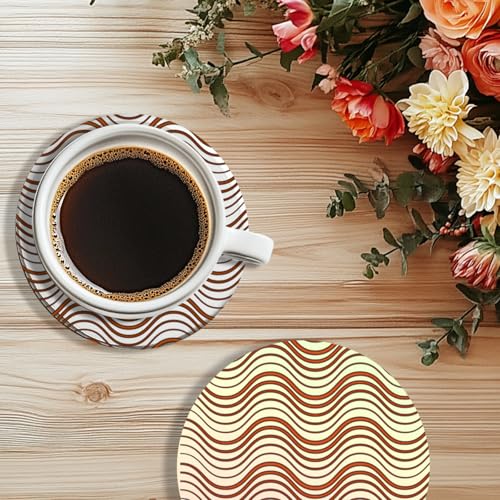Wavy Lines Pattern Polymer Clay Texture Sheet Modern Gradient Art Lines Silicone Texture Mat for Polymer Clay Making Earrings Jewelry DIY Crafts 5.5 × 5.5 Inch