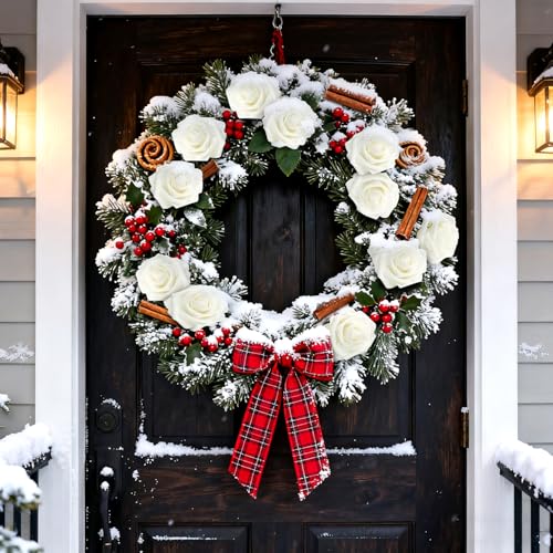 Artificial Flowers Foam Fake Roses 25pcs White Roses with Stems for Home Decor DIY Wedding Bouquets Party Bridal Shower Centerpieces Faux Flower Arrangements Tables Decorations (25 Count)