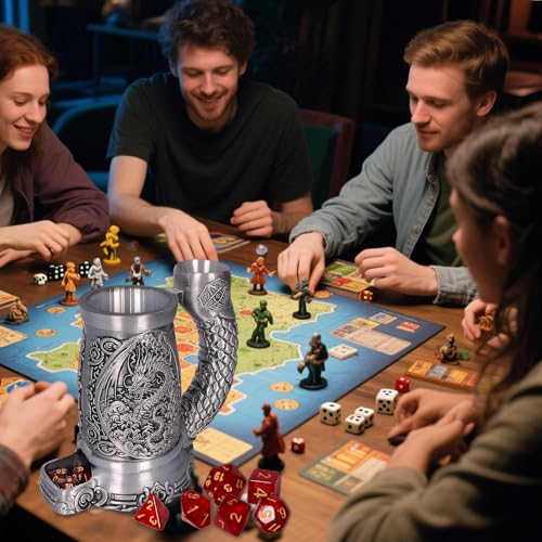 Dice Tower Mug Dice Rolling Tower with 7 PCS Dice Set