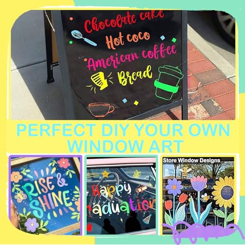 Window Chalk Markers for Cars Glass Washable