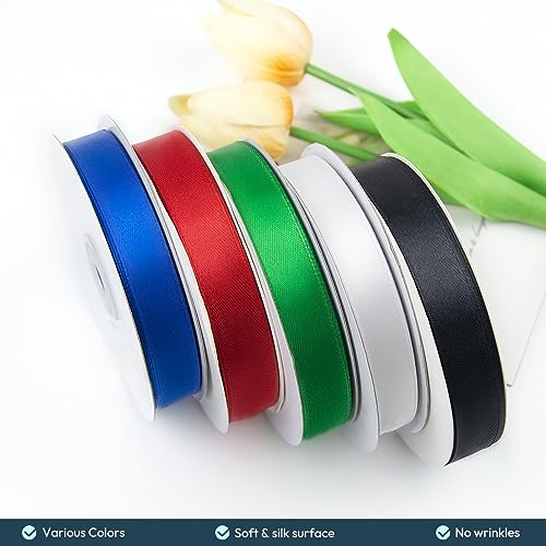 3 8" x 50 Yards Pink Satin Ribbon Crafts Gift Wrapping