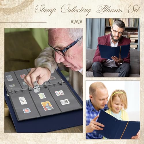 Stamp Collecting Album Binder Kit for Collectors (23 Count)