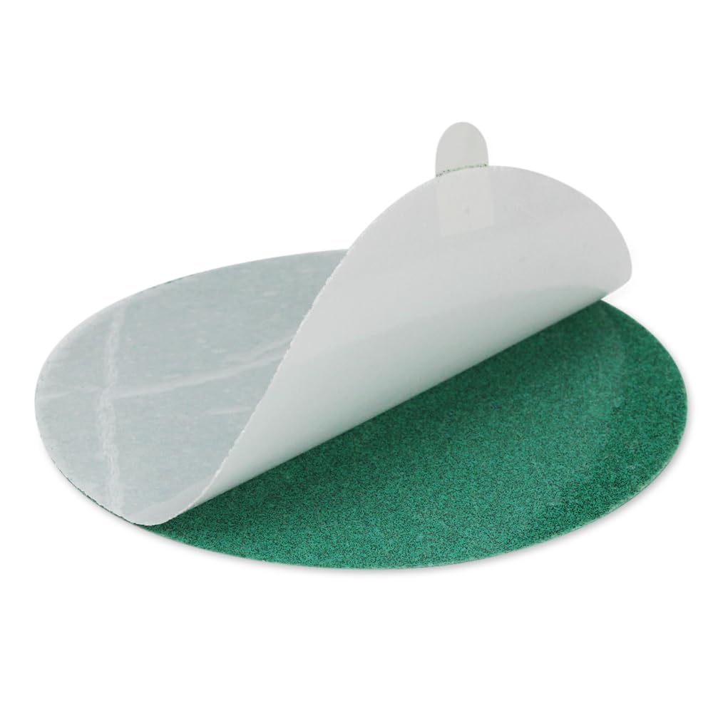 BHA 5” Green Film PSA Self Adhesive Sanding Discs - 50 Pack - Wet/Dry, Sticky Back, Premium Aluminum Oxide for Long-Lasting, Low-Dust & Load Resistant Sanding and Surface Finishing - 1500 Grits