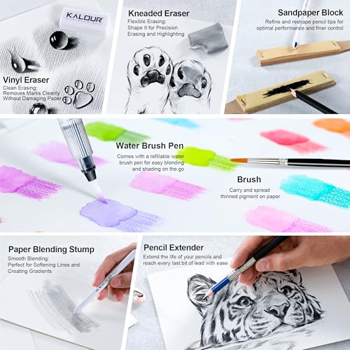 206 Drawing Set Sketching Kit (206 Count)