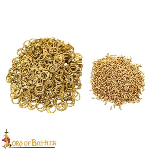 200G 1Kg Chainmail Loose Rings for Armor Crafting Perfect for DIY Chainmail Projects & Armor Repairs