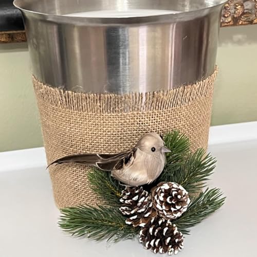 4 Inch Natural Burlap Ribbon 10 Yards