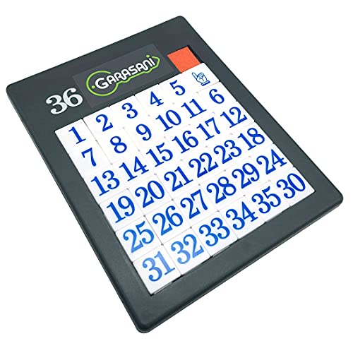 Number Slide Puzzle Brain Teaser IQ Game (35 Count)