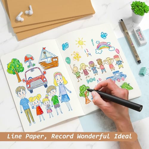 32 Pack Blank Notebook Journals Bulk