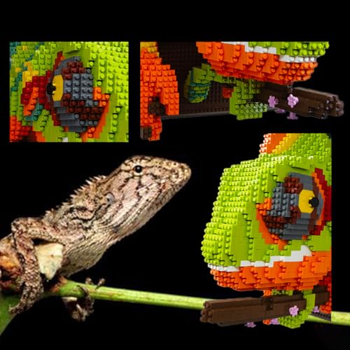 Wall Art Chameleon Building Blocks Set; A Wall Decor Set for Adults Who Love Creative Hobbies