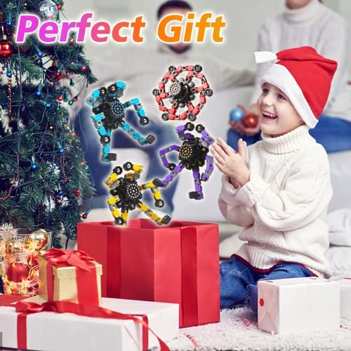 Transformable Fidget Spinners 16 Pcs for Kids and Adults Stress Relief Sensory Toys for Boys and Girls Fingertip Gyros for Party Favors Easter Gifts for Kids (16 Count)