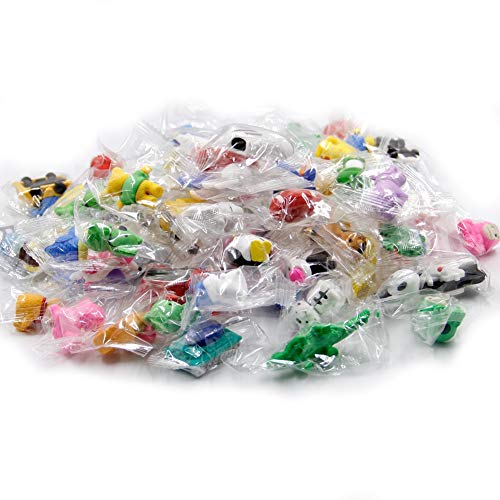 72 Pcs Assorted Animal Pencil Erasers Desk Pets (72 Count)