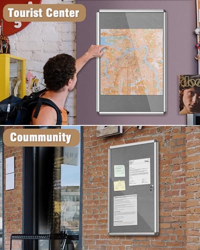 36"x24" Enclosed Bulletin Board
