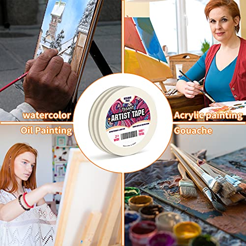 3 Pack White Artist Tape (180 Foot)