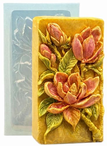 Magnolia Silicone Mold for SOAP Making