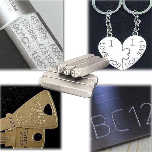 1 4" Metal Number Stamps Set