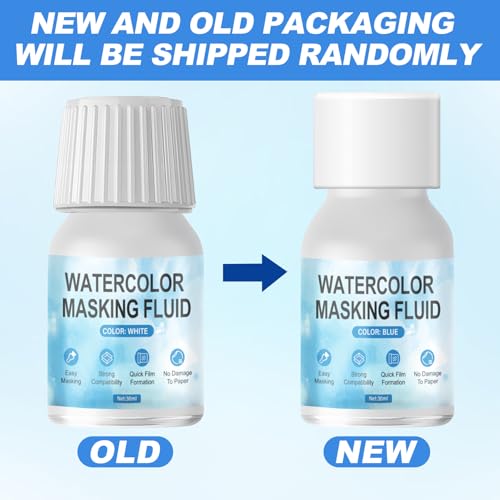 White Masking Fluid for Watercolor Painting