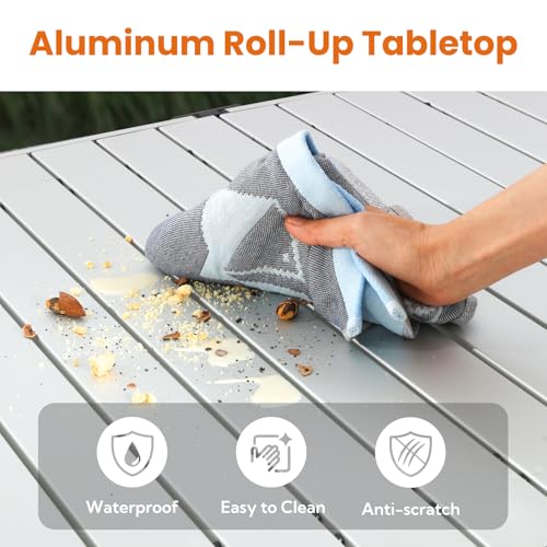 46.4" Large Camping Table for 2