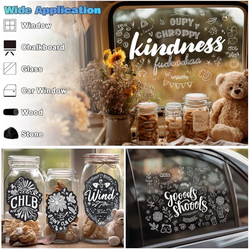 White Chalk Markers (4 Count)