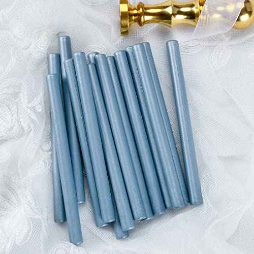16 PCS Dirty Blue Glue Gun Sealing Wax Sticks for Small Glue Gun (16 Count)