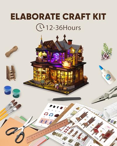DIY Miniature House Kit Dollhouse Kit for Adults to Build Mini Magic House