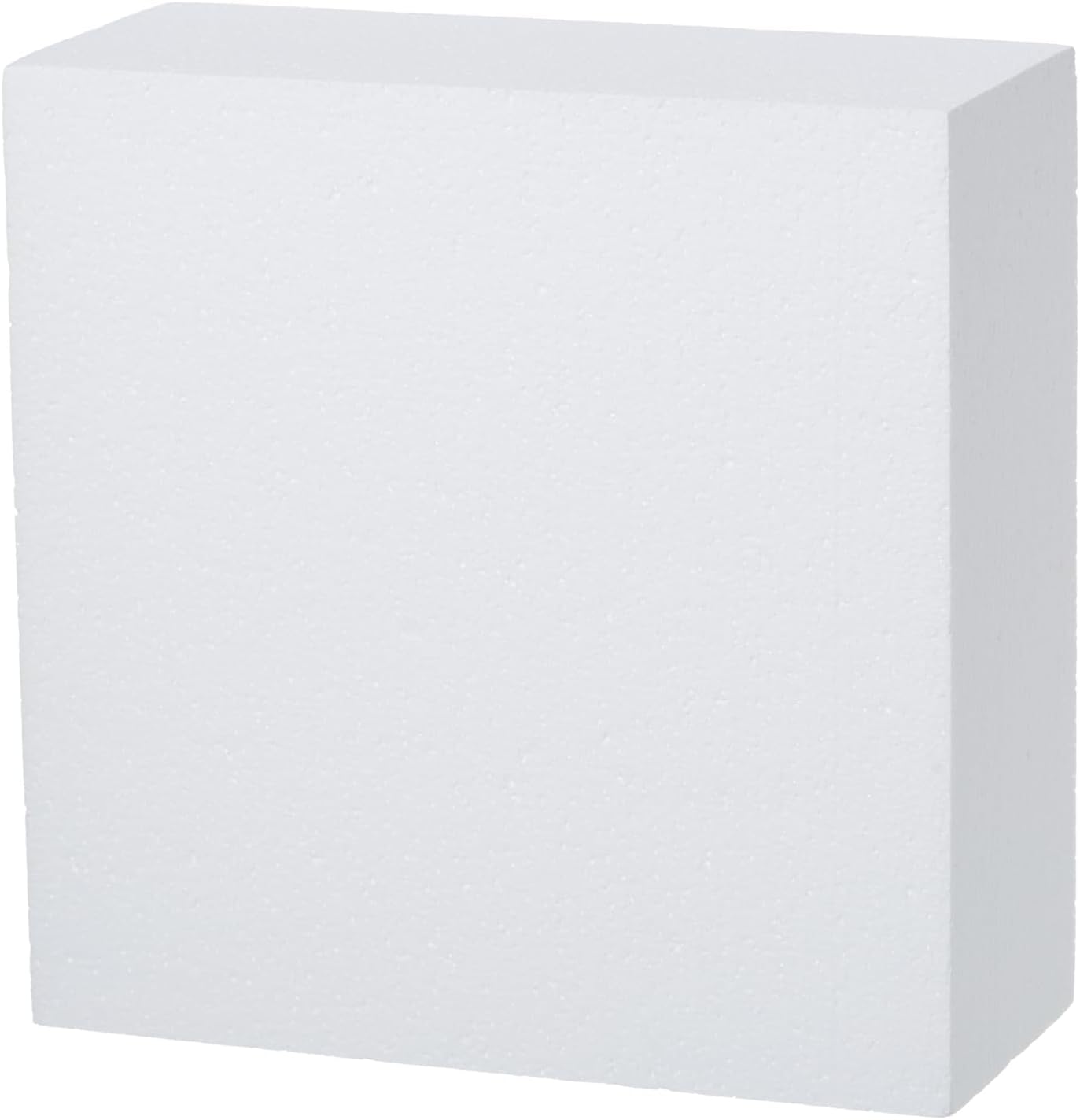 Crafare Craft Foam Blocks 10X10X4 Inch Polystyrene Squares Foam Block for Crafting for Arts School Projects Sculptures Floral Arrangements Modeling and Centerpieces