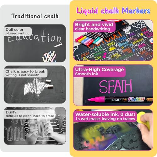 Liquid Chalk Markers for Blackboard (8 Count)