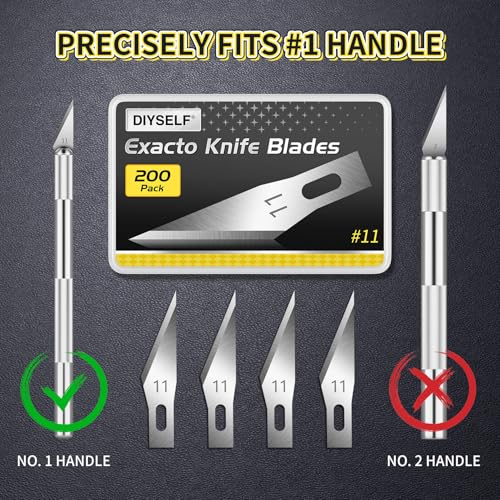 200 PCS Exacto Knife Blades #11 (200 Count)