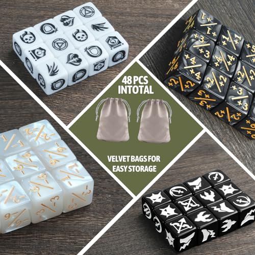 48 Pieces Abilities Keywords Counter Dice MTG Dice 1