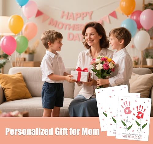 Flower Handprint Keepsake Card Making Kit