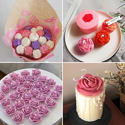 6 Pcs Flower Silicone Molds Set (6 Count)