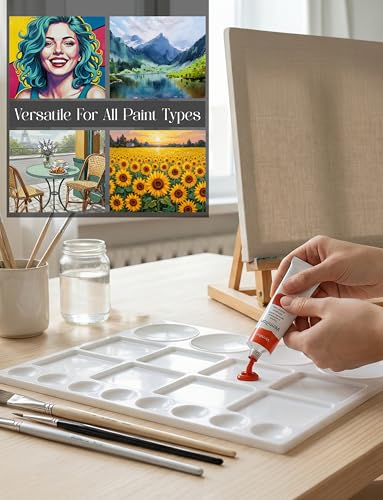 20 Well Plastic Paint Palette (2 Count)