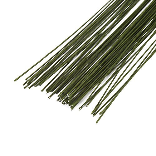 26 Gauge Dark Green Floral Wire for Flower Wrap16 inch (66.77 Foot)